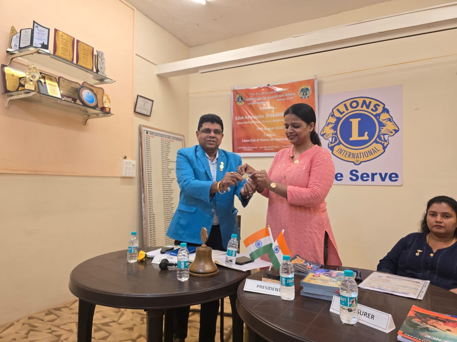 As a Zone  Chairprson of zone I  Region II payed my  official visit to lions club of Vasco Da Gama. on 16th August 2025