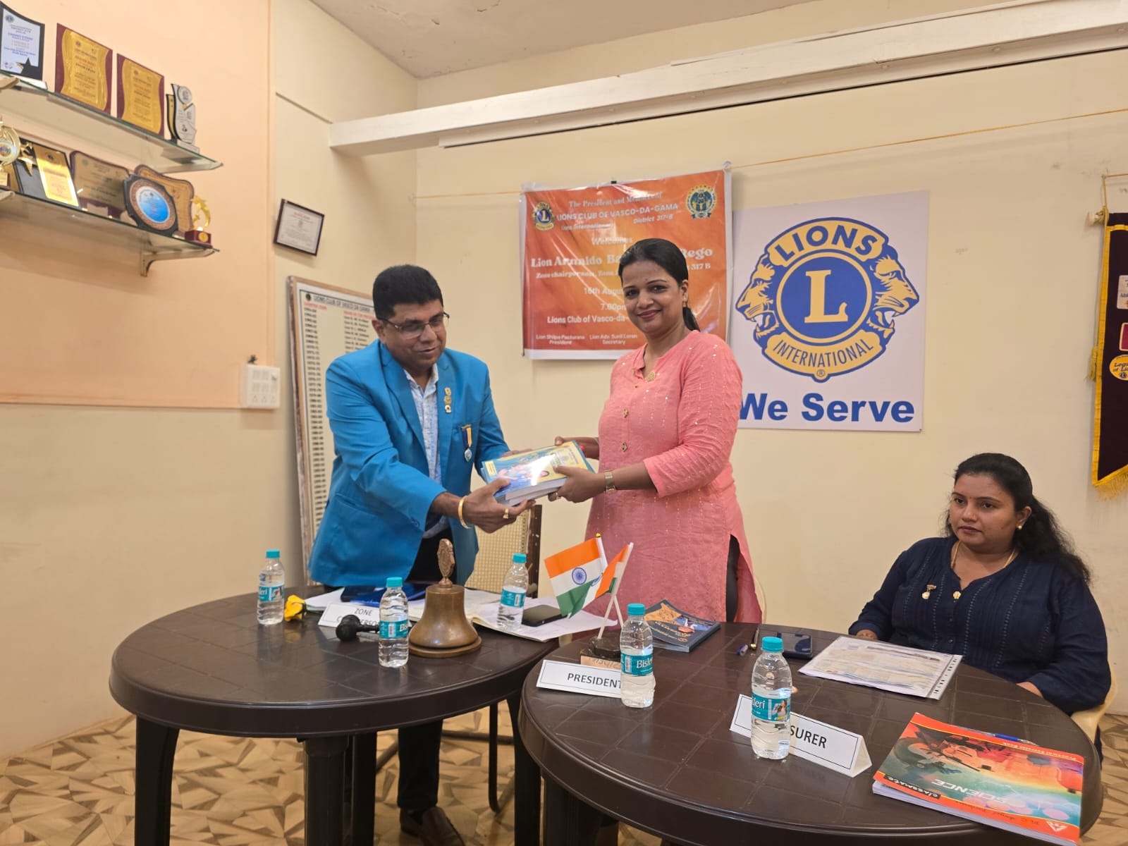 As a Zone  Chairprson of zone I  Region II payed my  official visit to lions club of Vasco Da Gama. on 16th August 2025