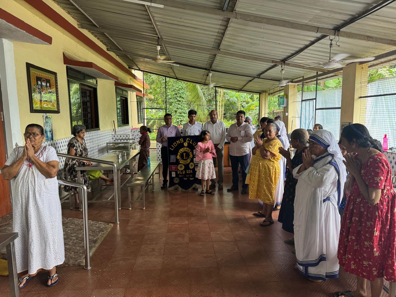 Served Food to 60 Inmates and 20 staff members of Mother Theresa Old age home 