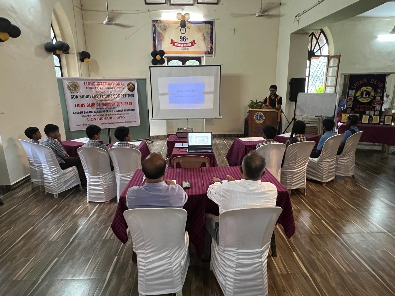 Visit to lions club of Mapusa Suburban at Saligaon Association