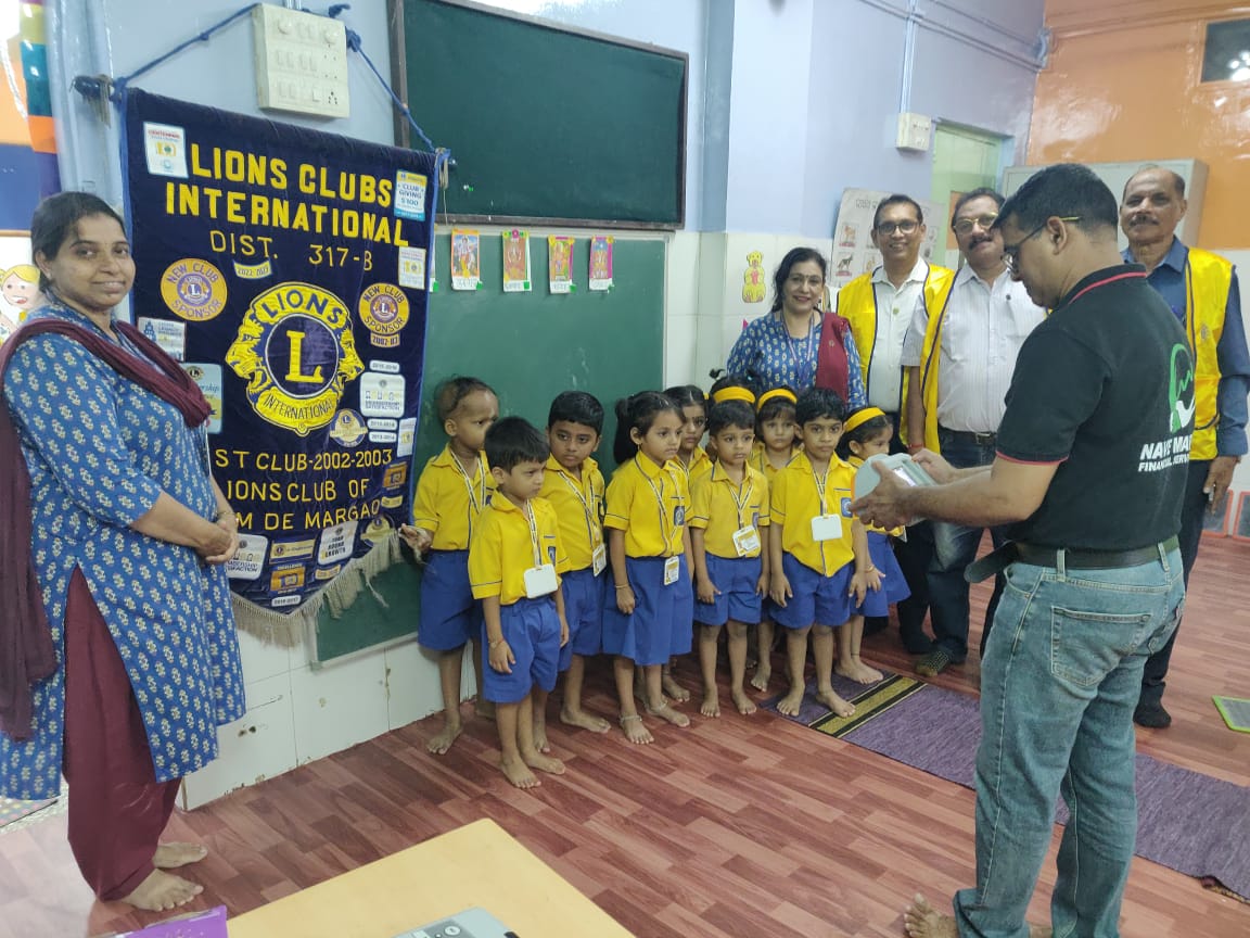 *Little Stars Vision Screening Camp* by Lions club of Alem De Margao held at Mahila & Nutan English High school Comba Margao Goa on *22nd August 2025. 