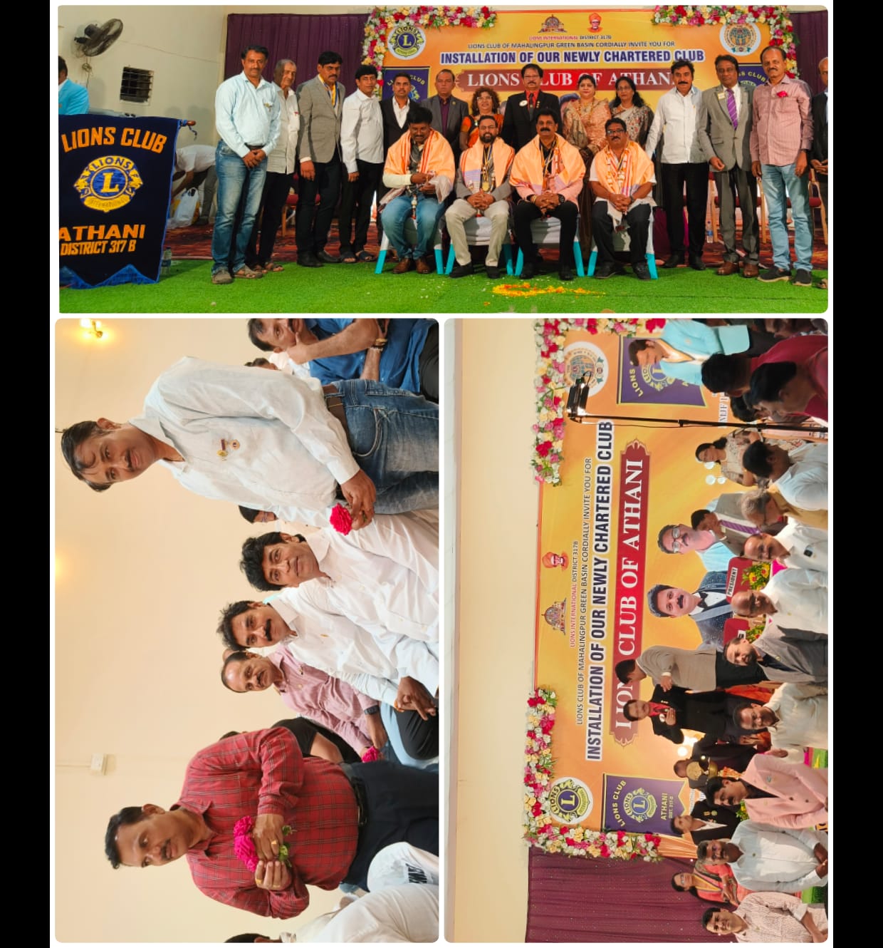 Vist to new charter Club installation program(Lions Club of Athani)