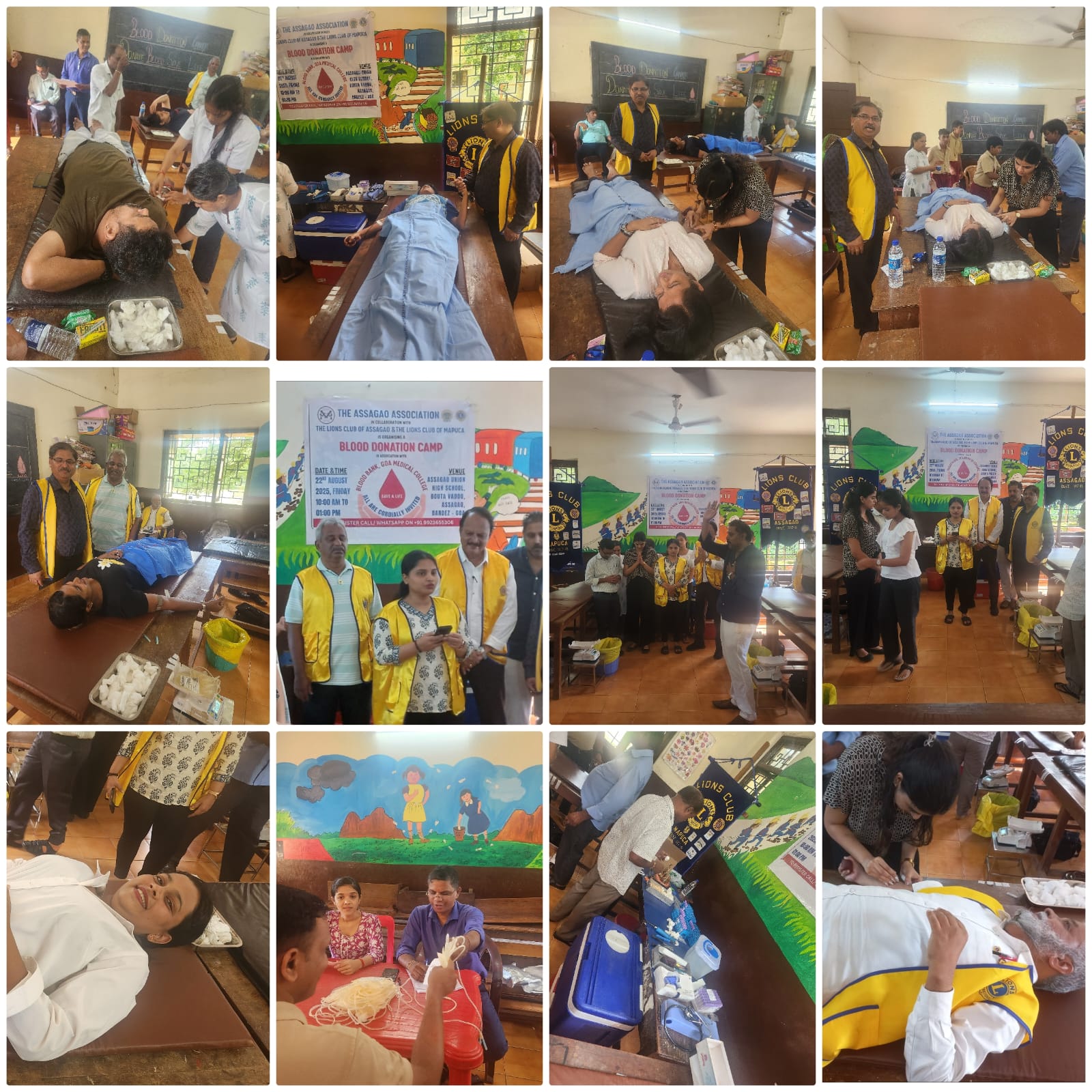 Visit to Lions Club Of Mapusa on Their Blood Donation camp 