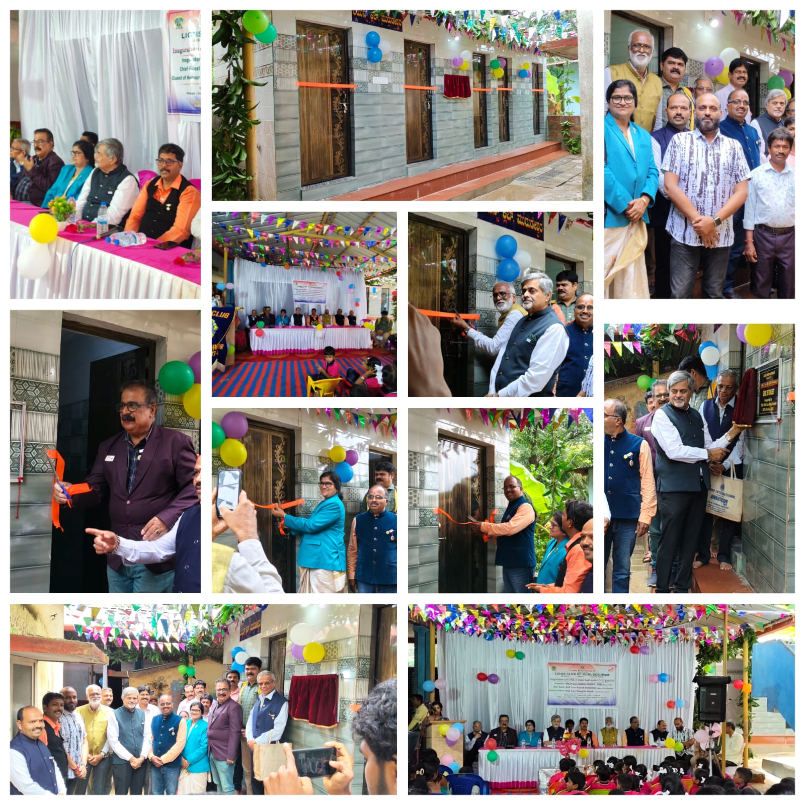 INAGUARATED GIRLS TOILET BUILT UNDER DCG GRANT.