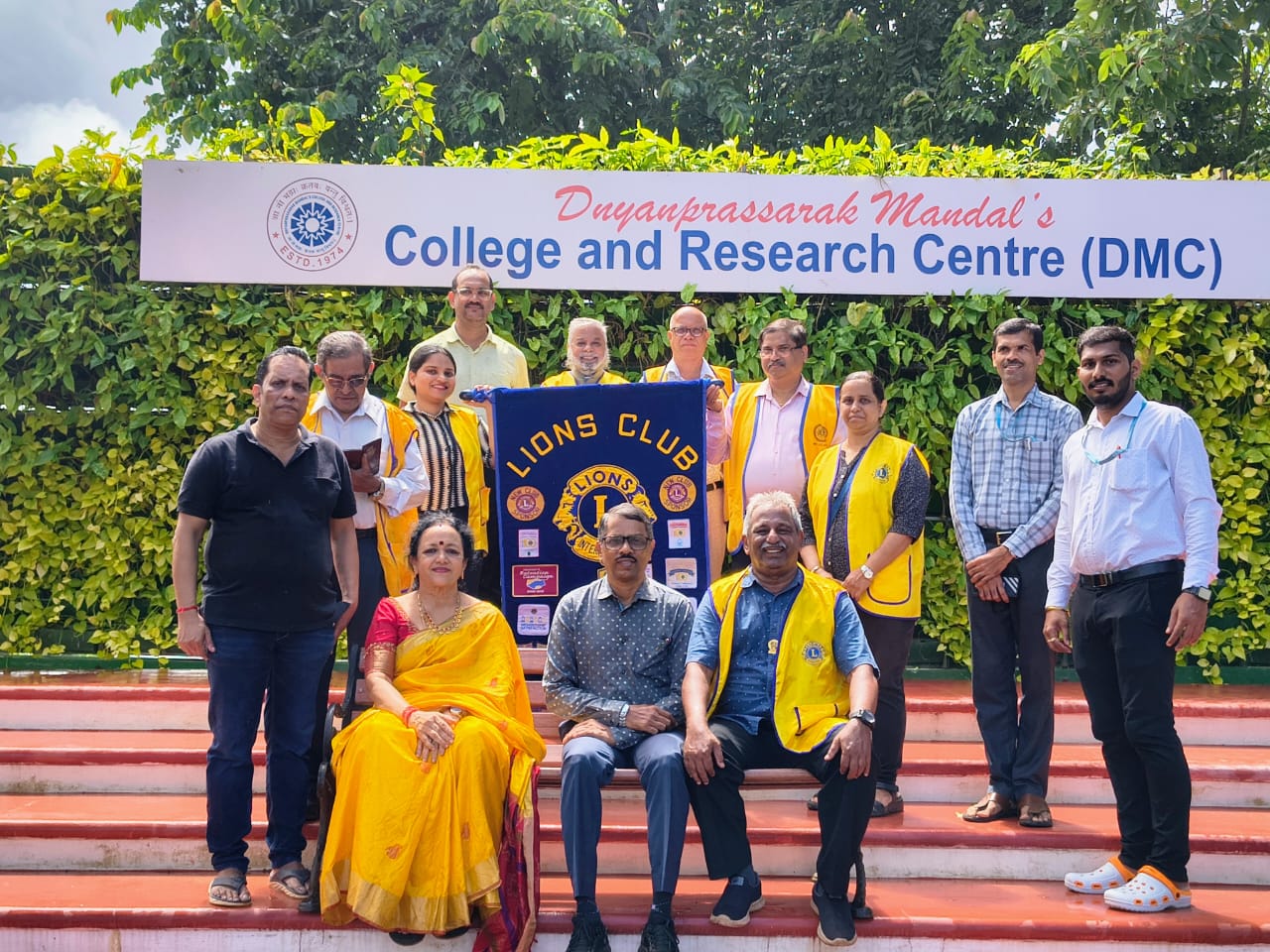 Visit to Lions Club OF Mapusa at D M C collage Mapusa 