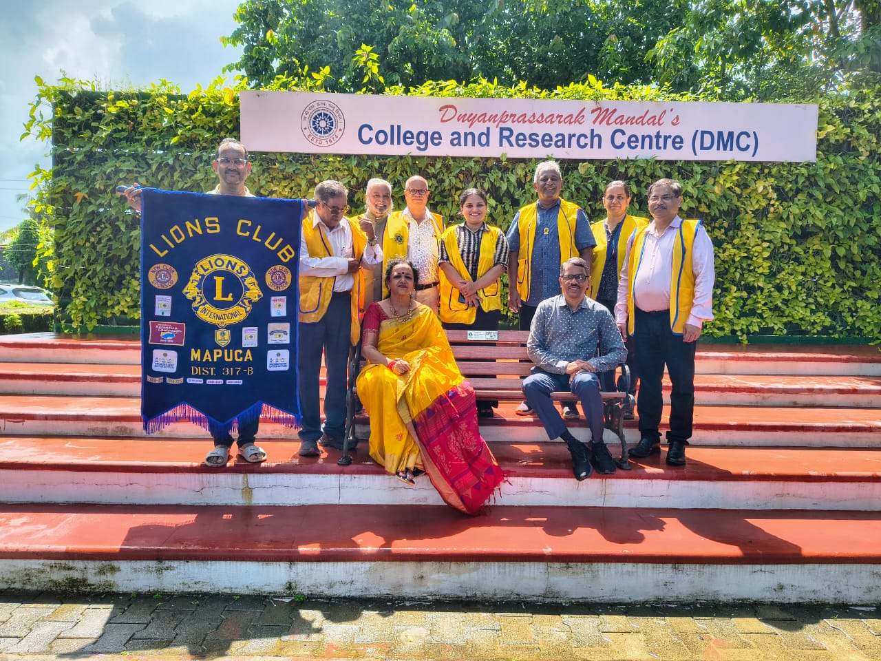Visit to Lions Club OF Mapusa at D M C collage Mapusa 