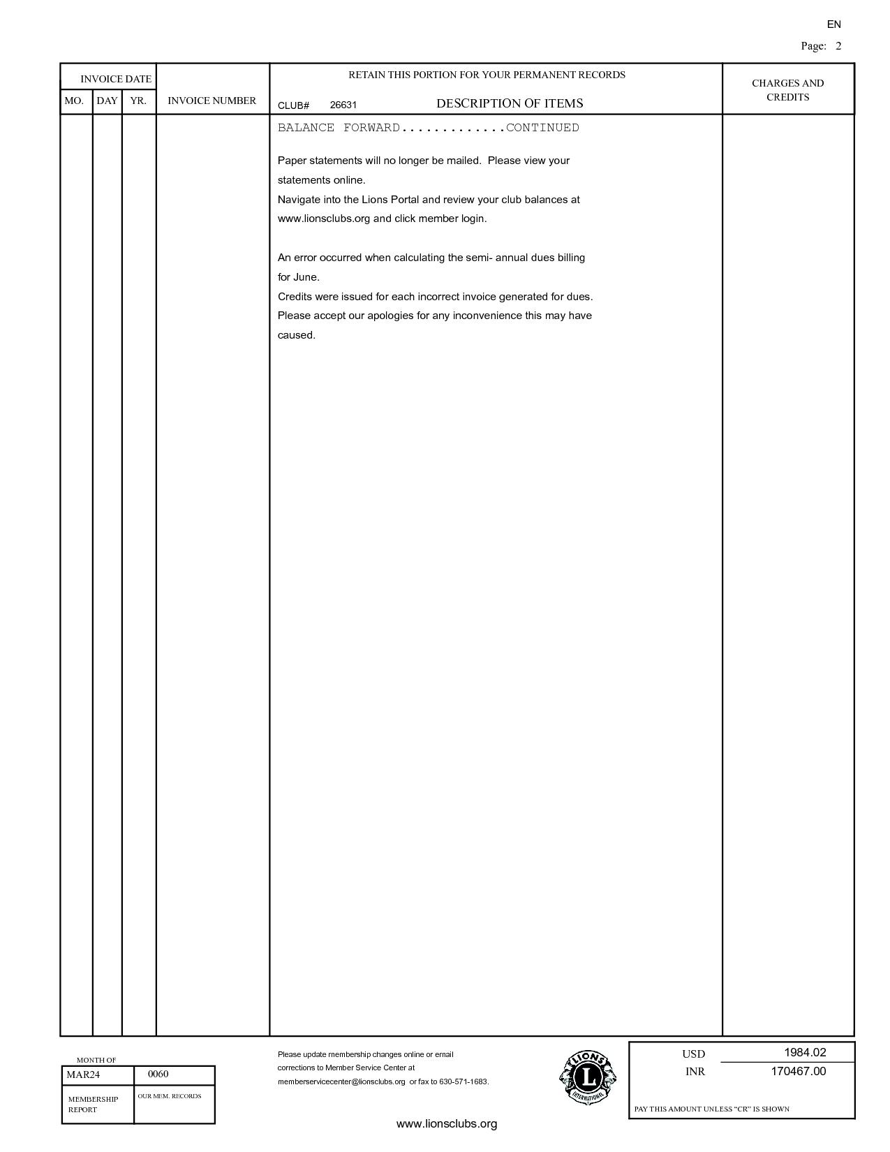 Jamkhandi Lions Club has paid international dues.