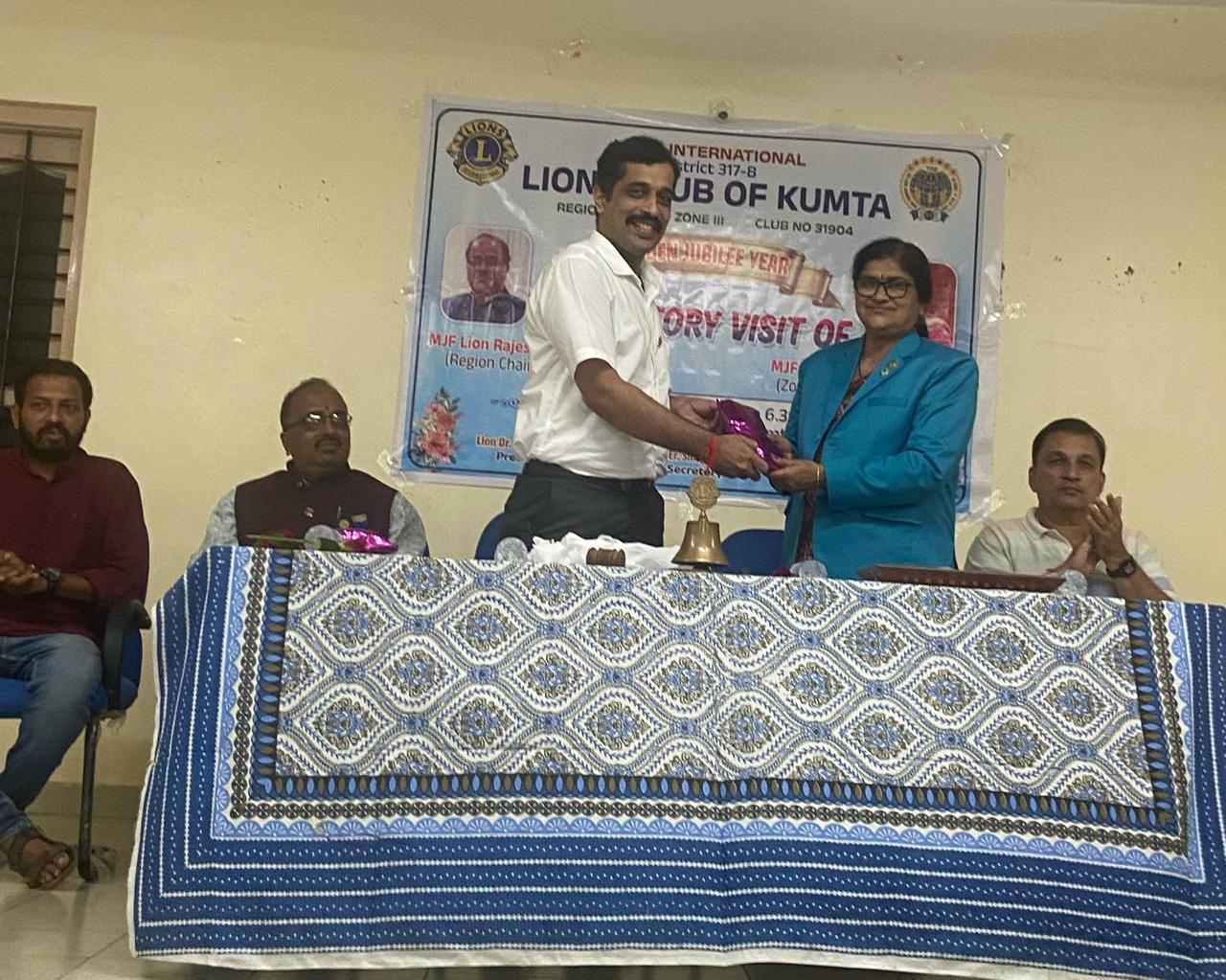 Visit to Lions Club of Kumta