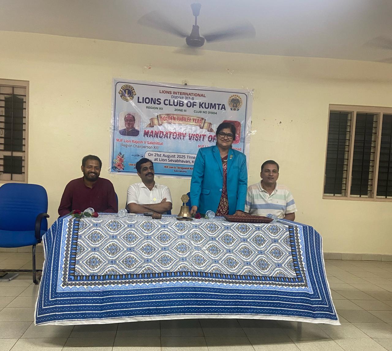 Visit to Lions Club of Kumta