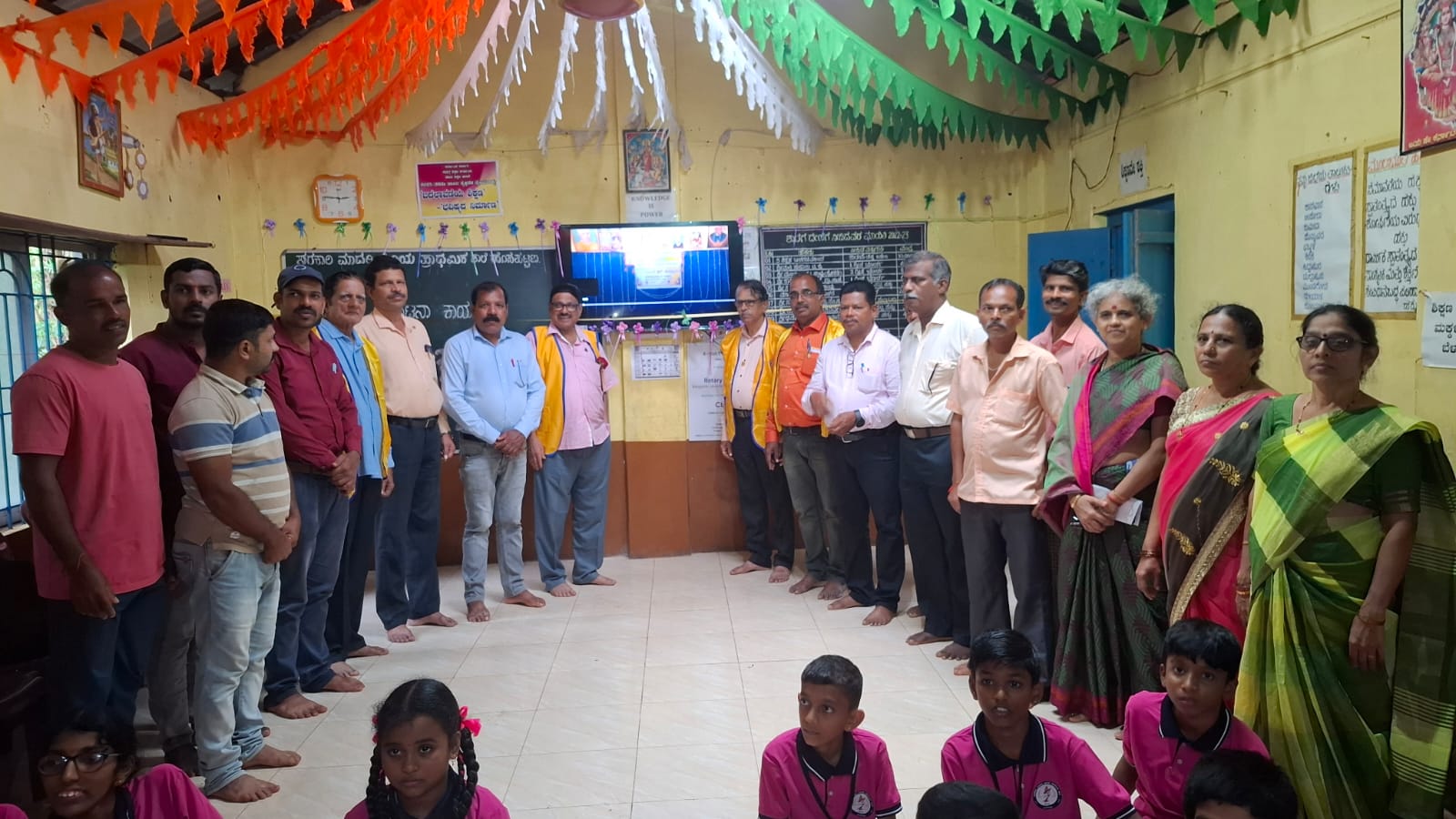 Distribution of SMART TV to GHPS , Hosapattana, 