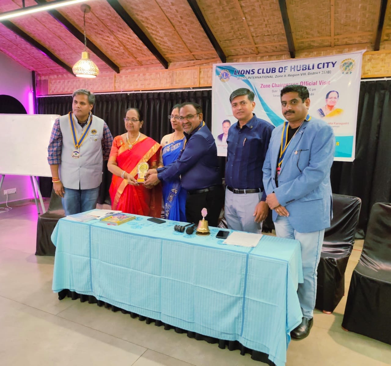 We, the Lions Club of Hubli City, on Wednesday, 13th August 2025 , at Cotton County Club , Hubli, successfully concluded the Zone Chairperson Official Visit by our Zone Chairperson MJF Ln. Shaila Kargudri, along with our Club’s 1st Family Meet for the Lio
