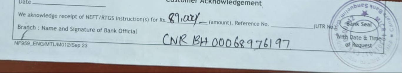 Payment of Semi Annual International dues