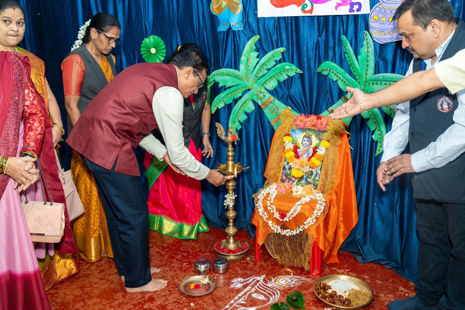 KRISHNA RADHA FANCY DRESS FOR PRE SCHOOL CHILDREN