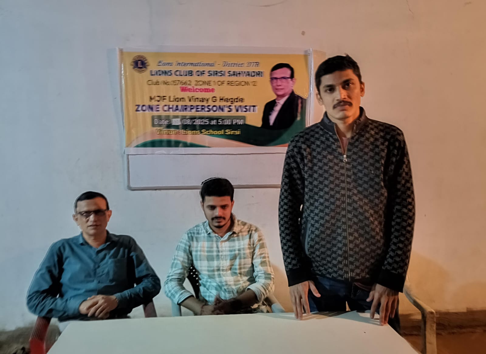 ZONE CHAIRPERSON OFFICIAL VISIT TO LEO LIONS CLUB SIRSI SAHYADRI