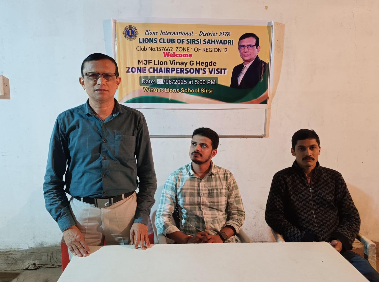 ZONE CHAIRPERSON OFFICIAL VISIT TO LEO LIONS CLUB SIRSI SAHYADRI