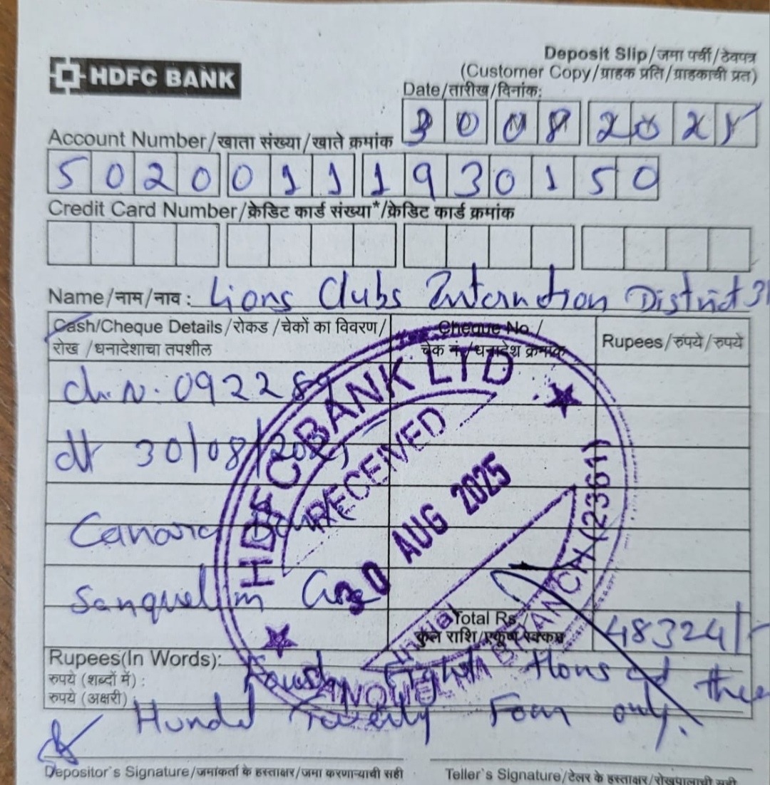 Payment of Annual District Dues 