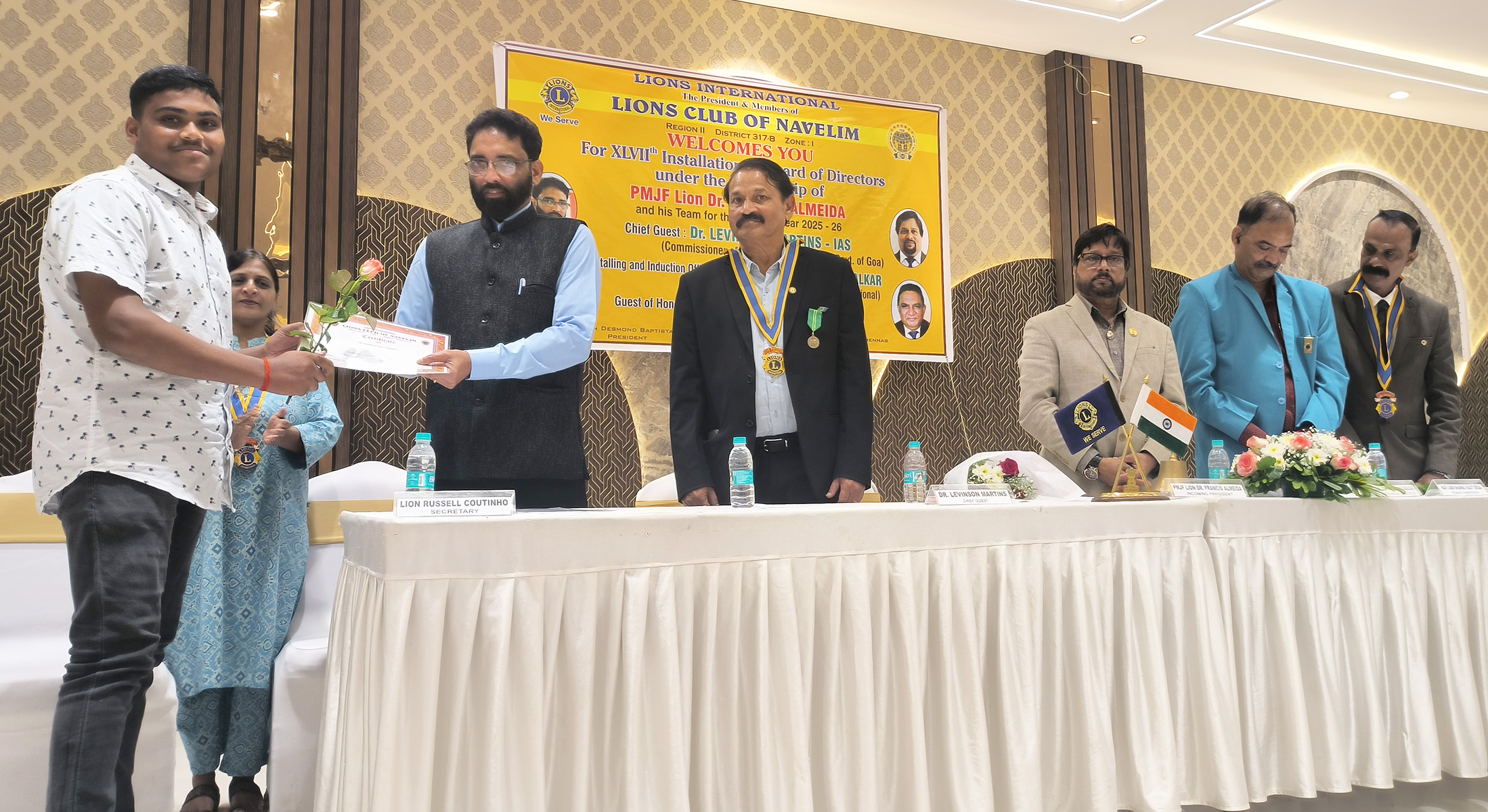 Felicitation of SSC & HSSC Students from Navelim Centre