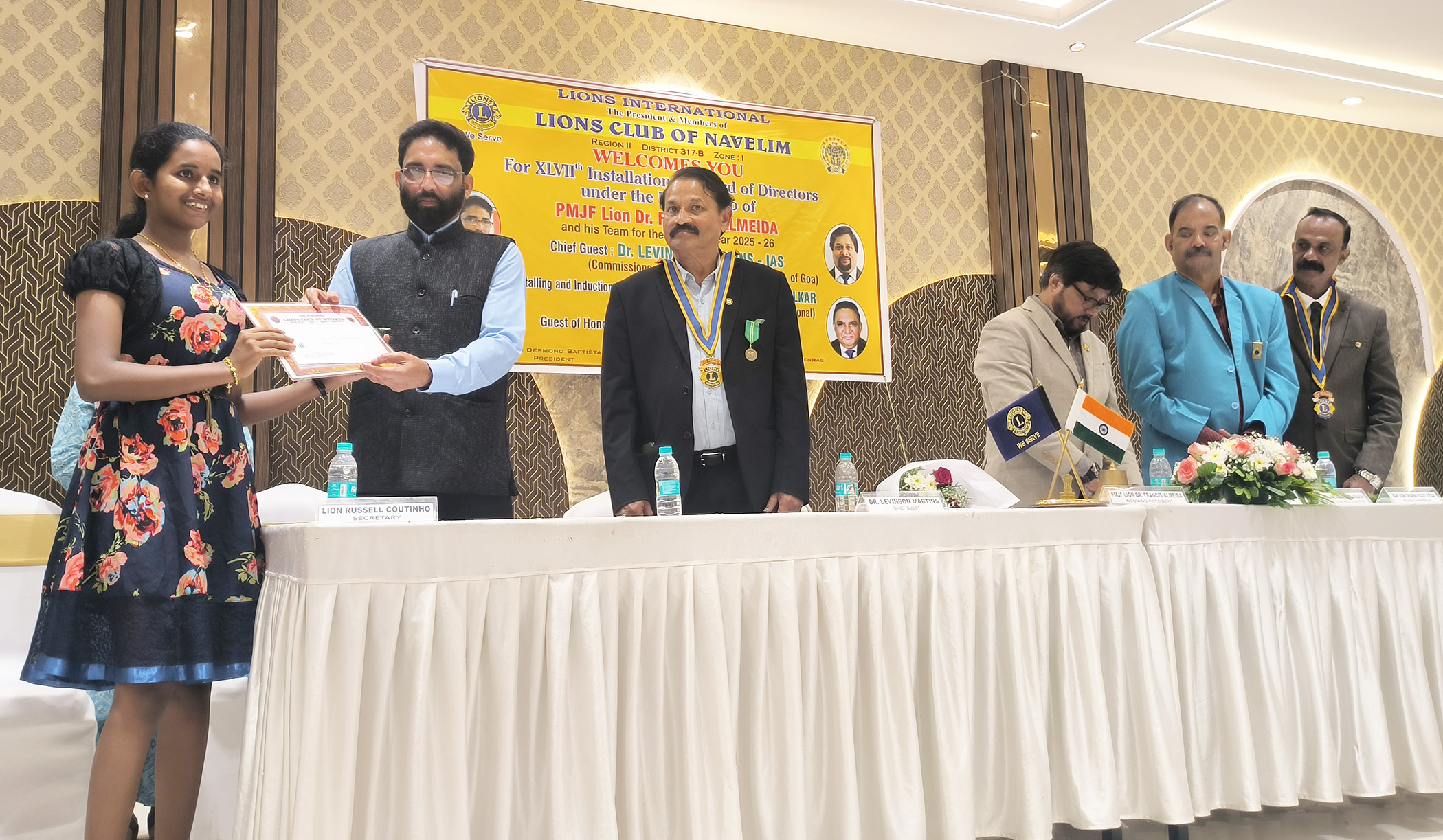 Felicitation of SSC & HSSC Students from Navelim Centre