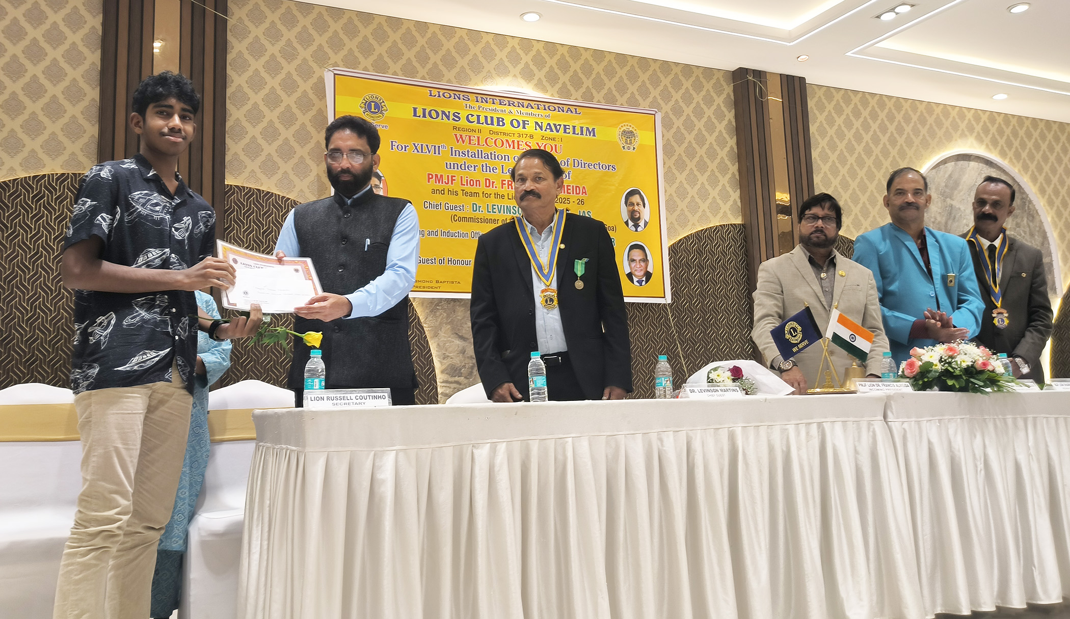 Felicitation of SSC & HSSC Students from Navelim Centre