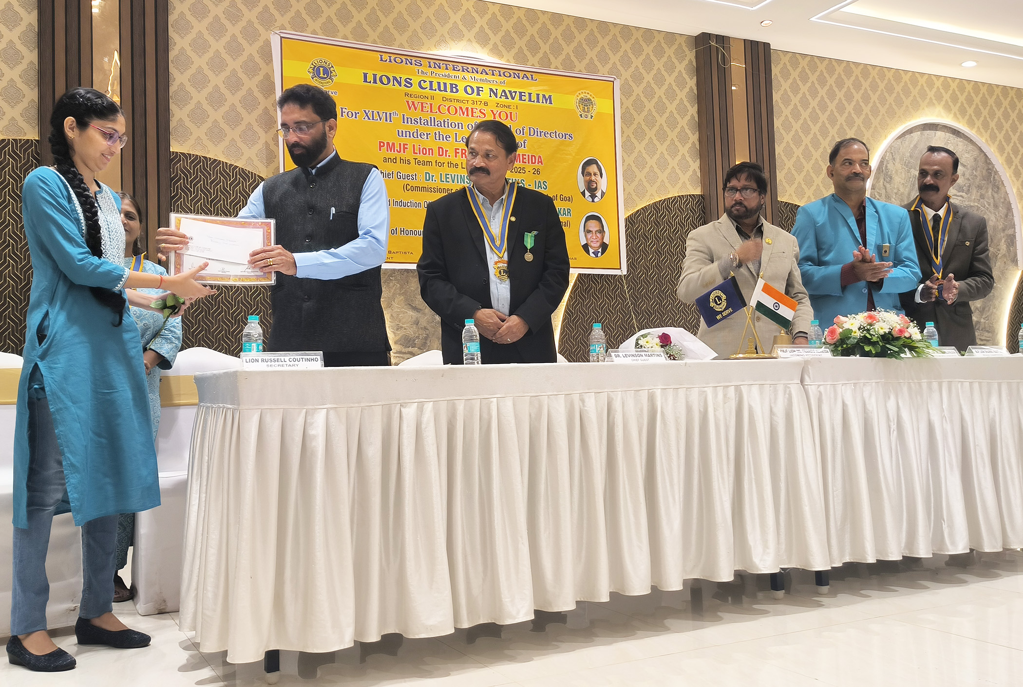 Felicitation of SSC & HSSC Students from Navelim Centre