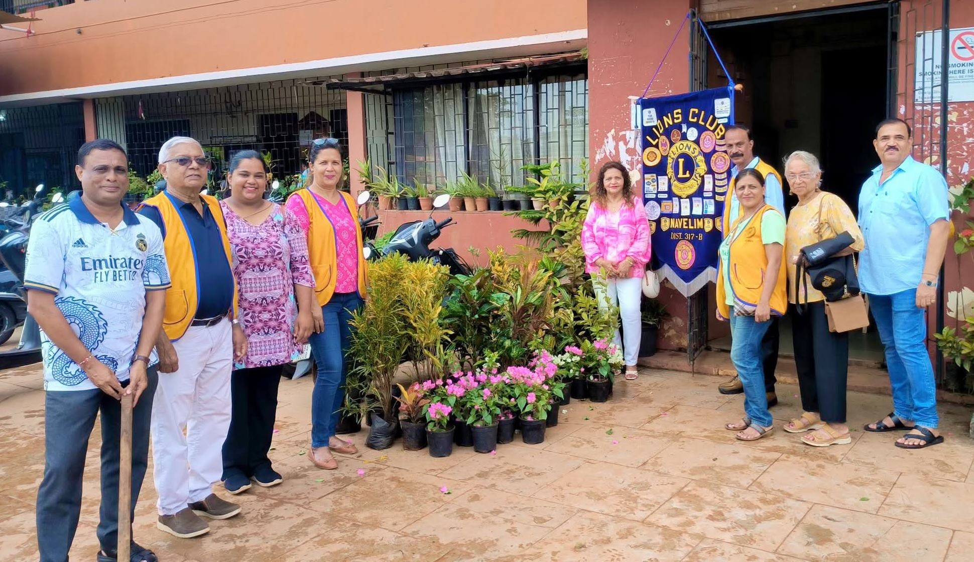 Visited Lions Club Of NAvelim With UNSDG Goal No 7 On Environment at Rosary High School at Navelim