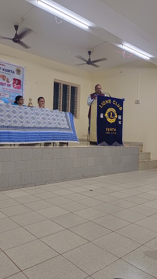 Mandatory visit to Lions club of Kumta