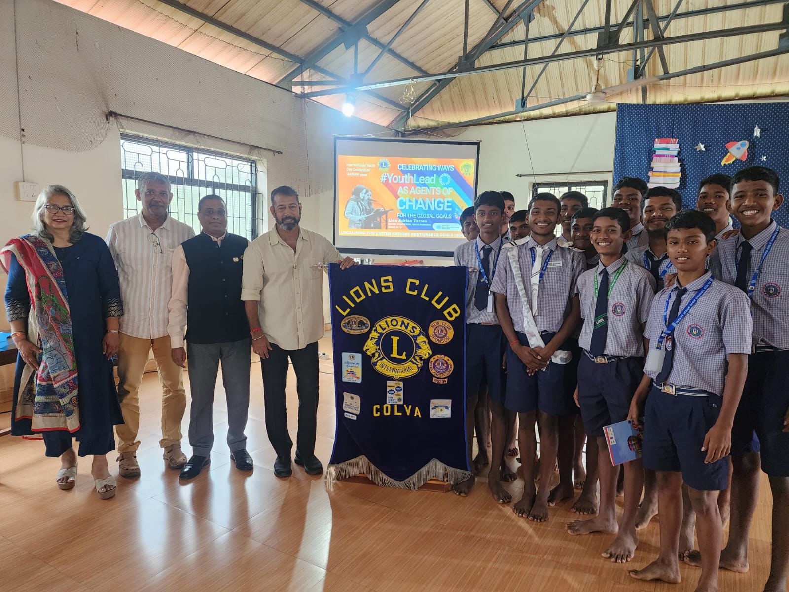 Localising UNSDG Goals On The Occasion of International Youth Day Celebration a Seminar to 105 SSC Students by DC for UNSDG Promotions organised by Lions Club of Colva