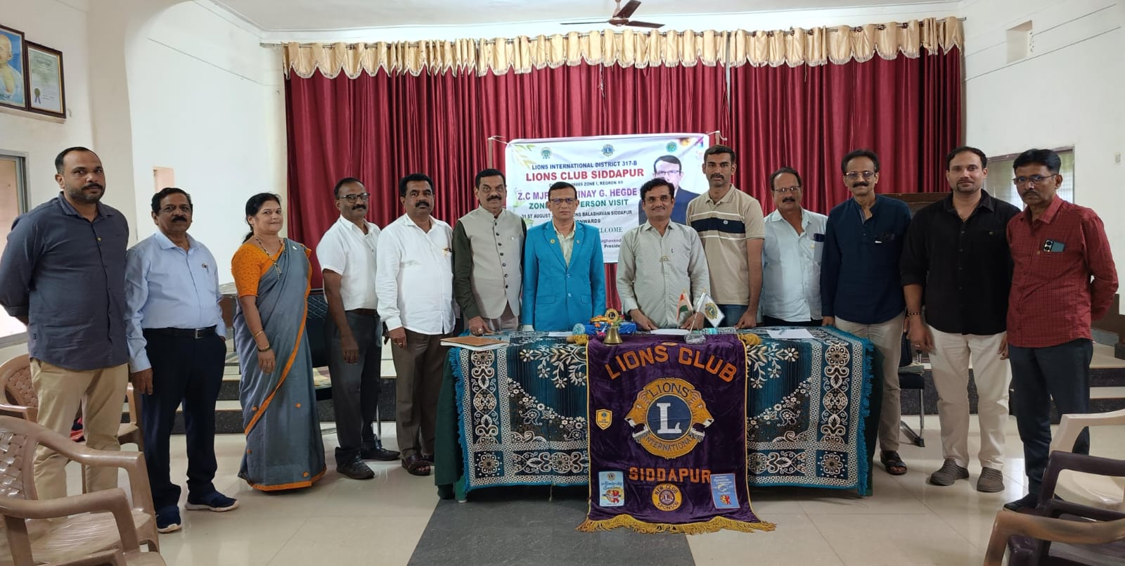 LIONS CLUB SIDDAPUR ZC OFFCIAL VISIT