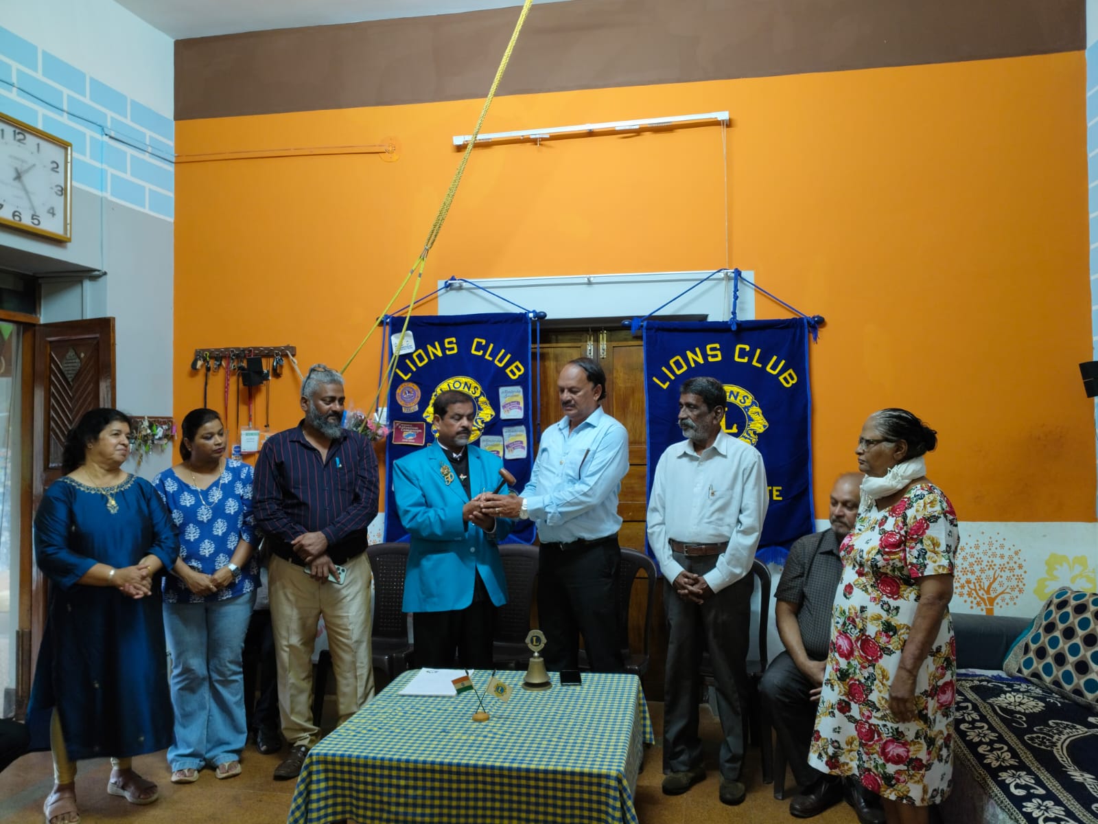 Visit to aged home club BoD installation 