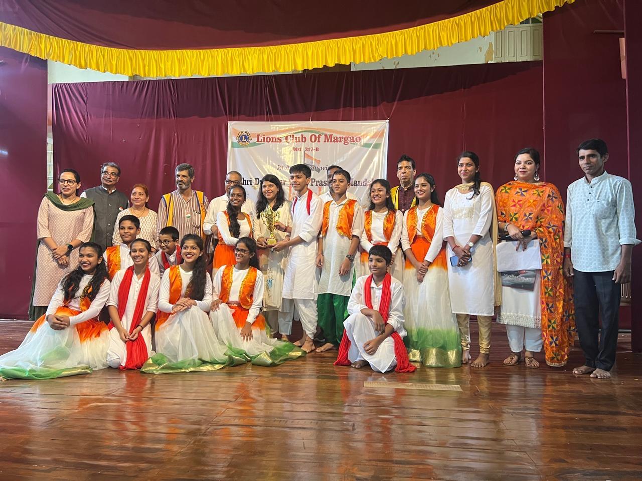 Patriotic Singing Competition for Schools of Margao Collaboration with Shree Damodar Vidya Prasarak Mandal