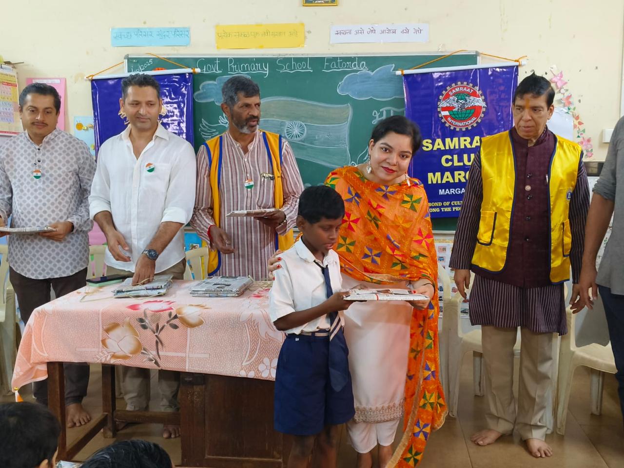 Flag Hoisting at Government Primary School Fatorda In-Collaboration with Samrat Club of Margao