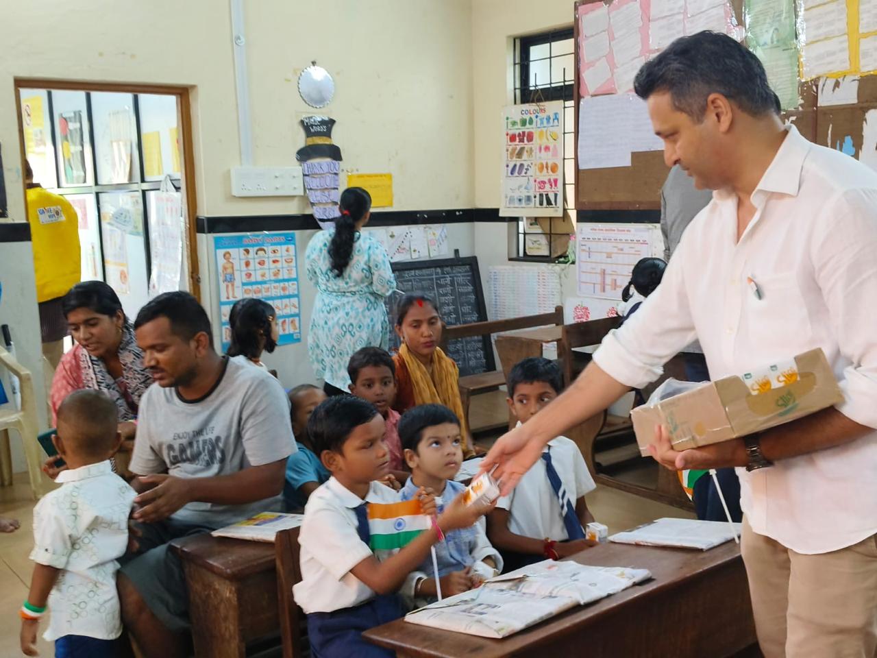 Flag Hoisting at Government Primary School Fatorda In-Collaboration with Samrat Club of Margao