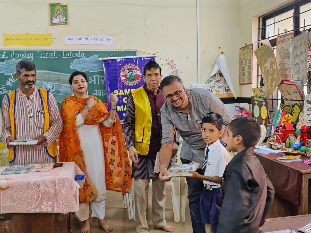 Flag Hoisting at Government Primary School Fatorda In-Collaboration with Samrat Club of Margao