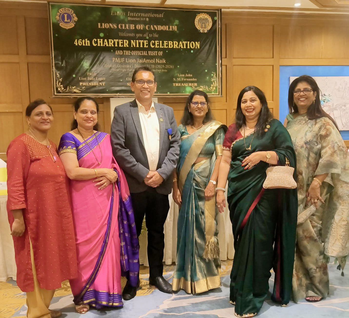 Attended the Charter Nite Celebration and District Governor visit to Lions club of Candolim 