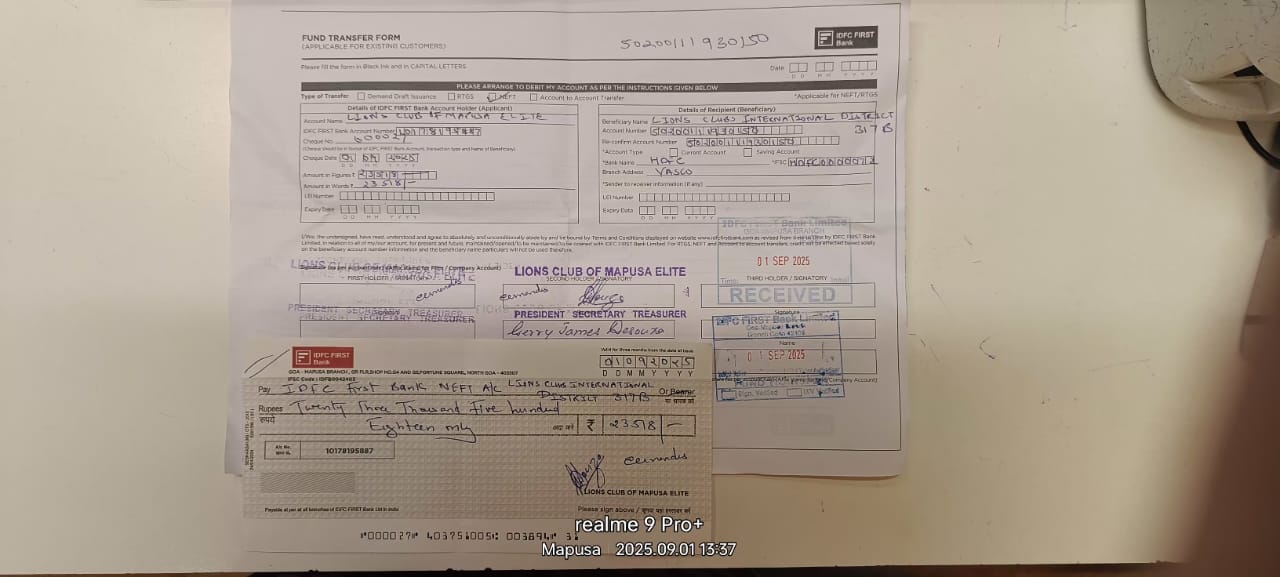 Payment of District dues  