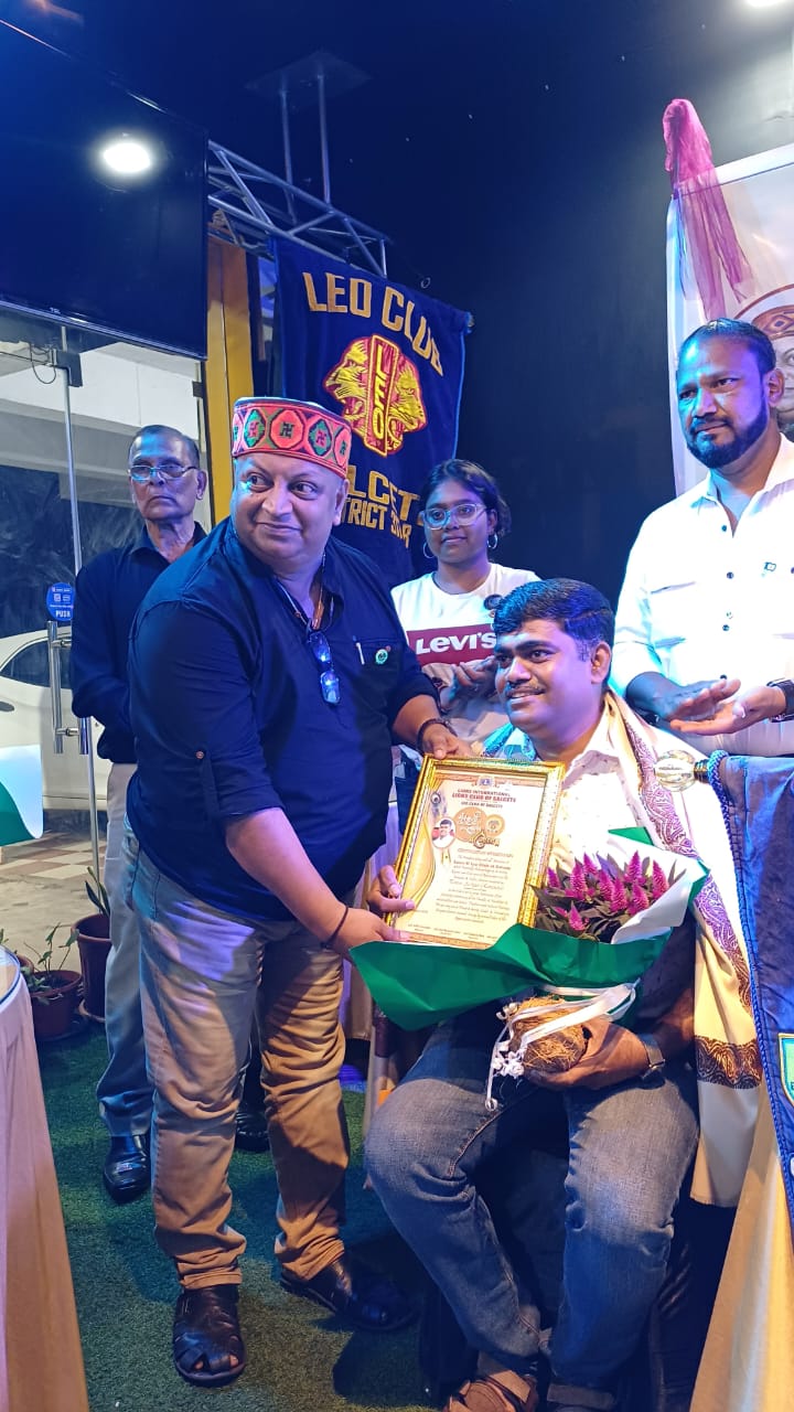 Mandatory visit of zone chairman Region 2 zone 1 lion Gaurish vernekar to the club 