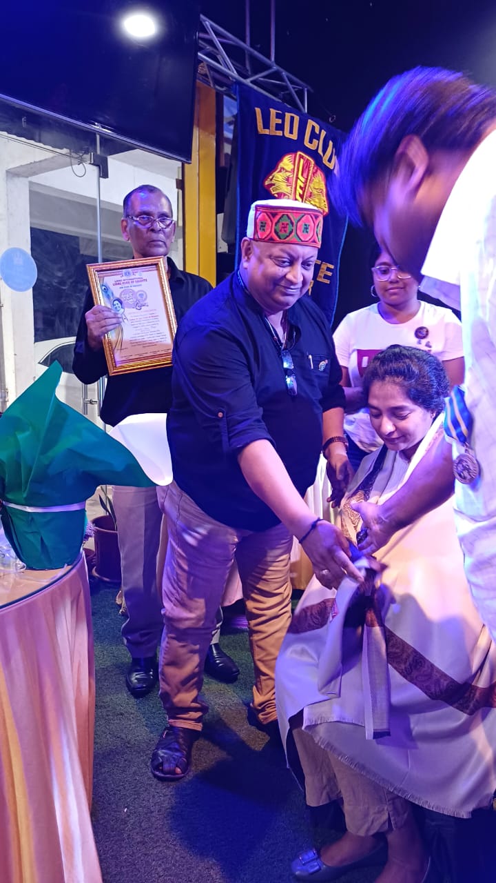 Mandatory visit of zone chairman Region 2 zone 1 lion Gaurish vernekar to the club 