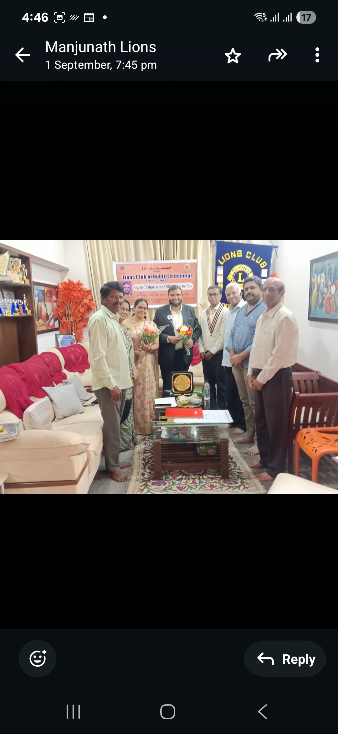 REGION CHAIRPERSON OFFICIAL VISIT TO OUR CLUB