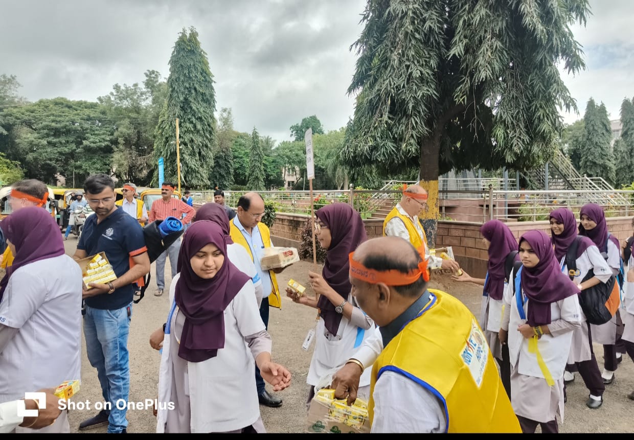 Juice Distribution to Rally Participants.