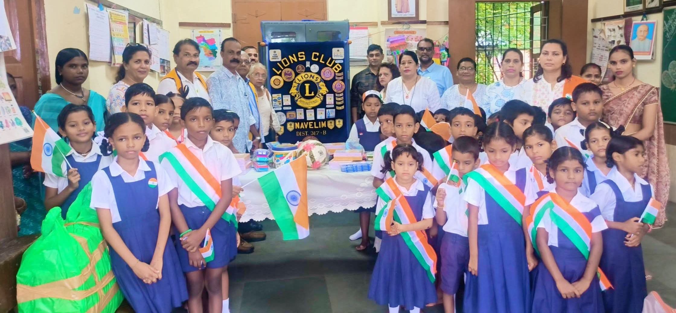 Books Distribution To Government Primary School under Reading Advocacy / Education at Navelim