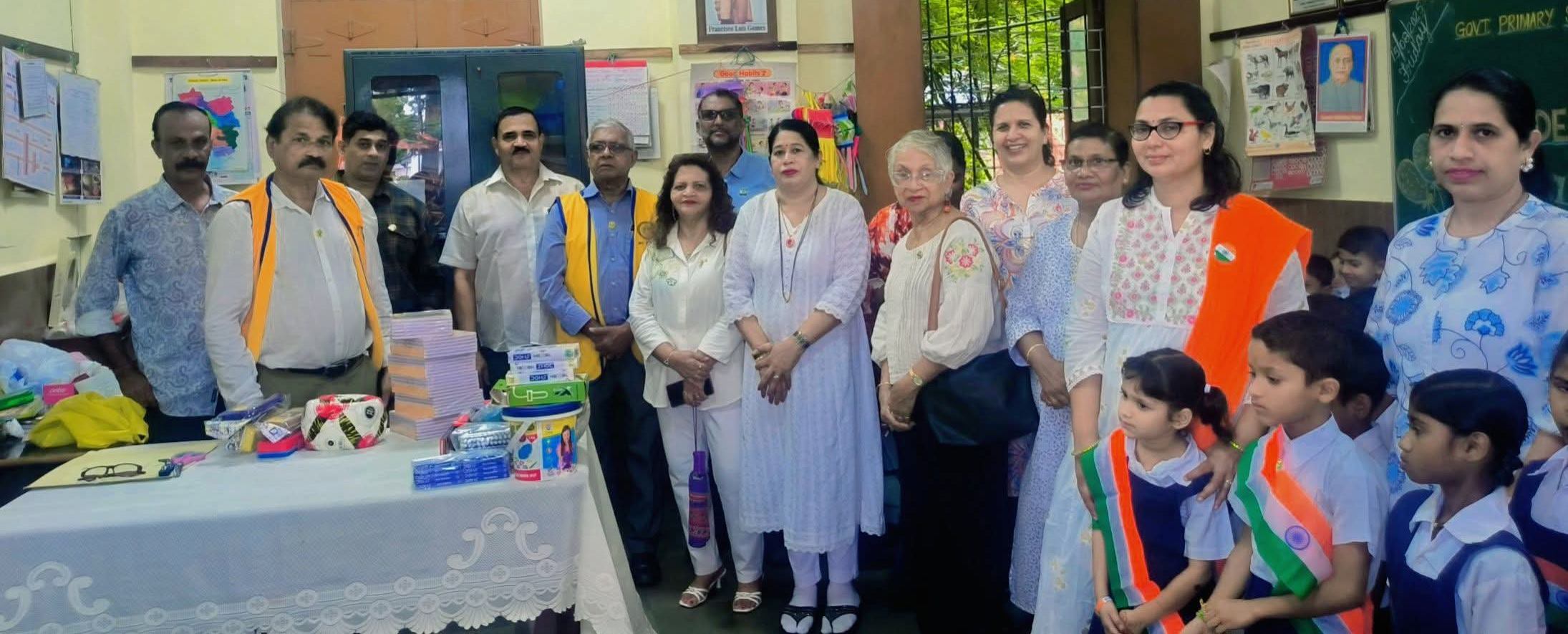 Books Distribution To Government Primary School under Reading Advocacy / Education at Navelim