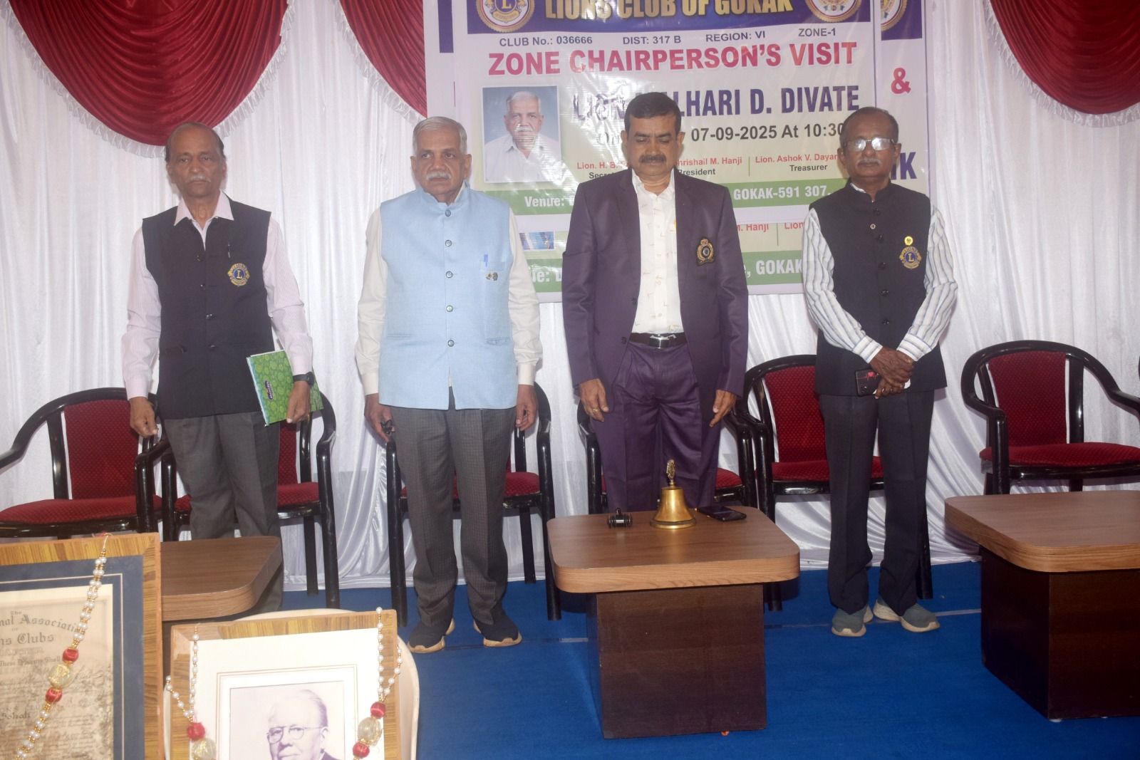 ZONE CHAIR PERSON' MANDATARY VISIT TO CLUB 