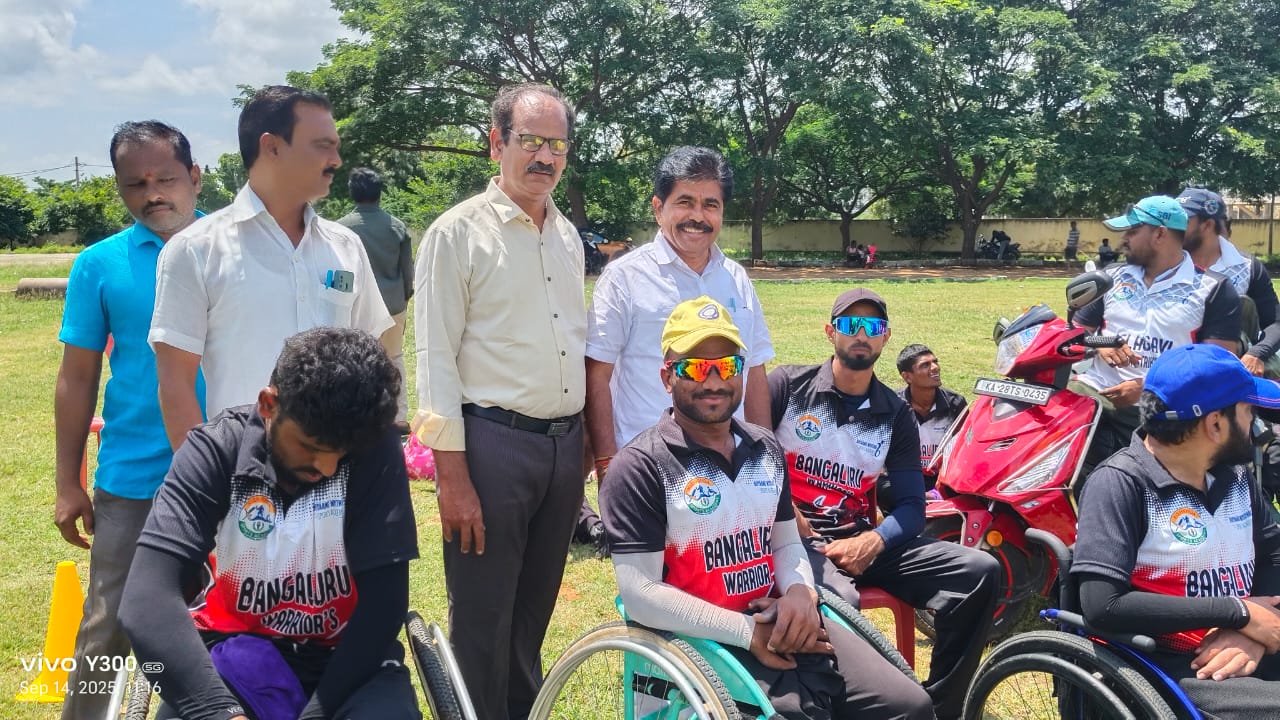 Wheel chair state level cricket tournament