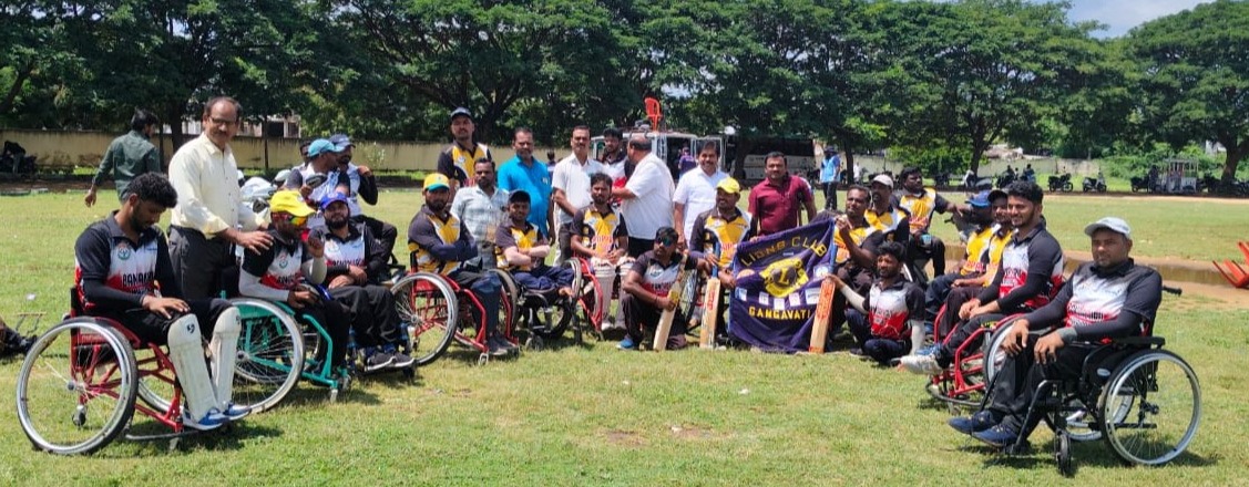 Wheel chair state level cricket tournament
