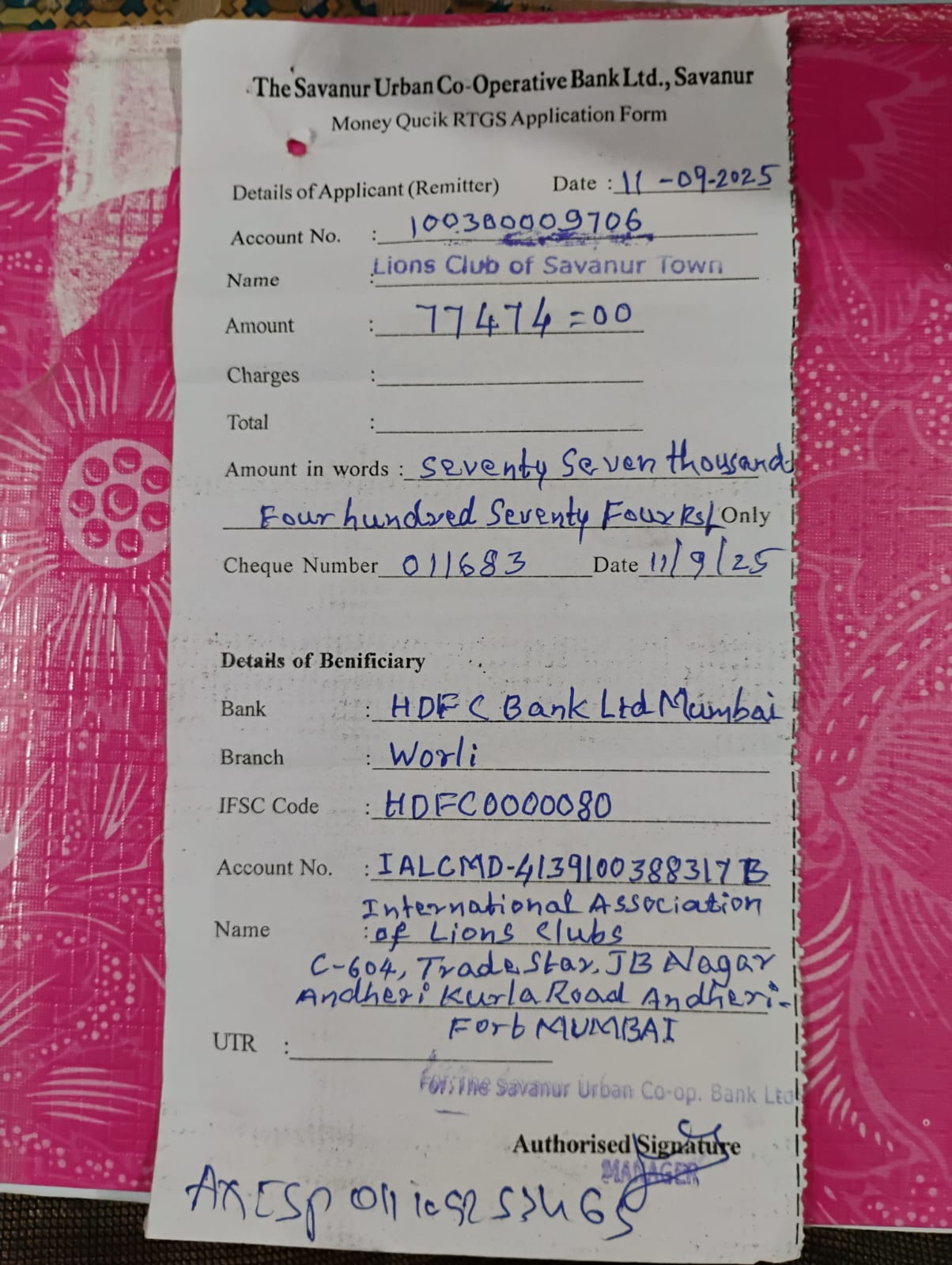 Activity Report and assistance club-Reg