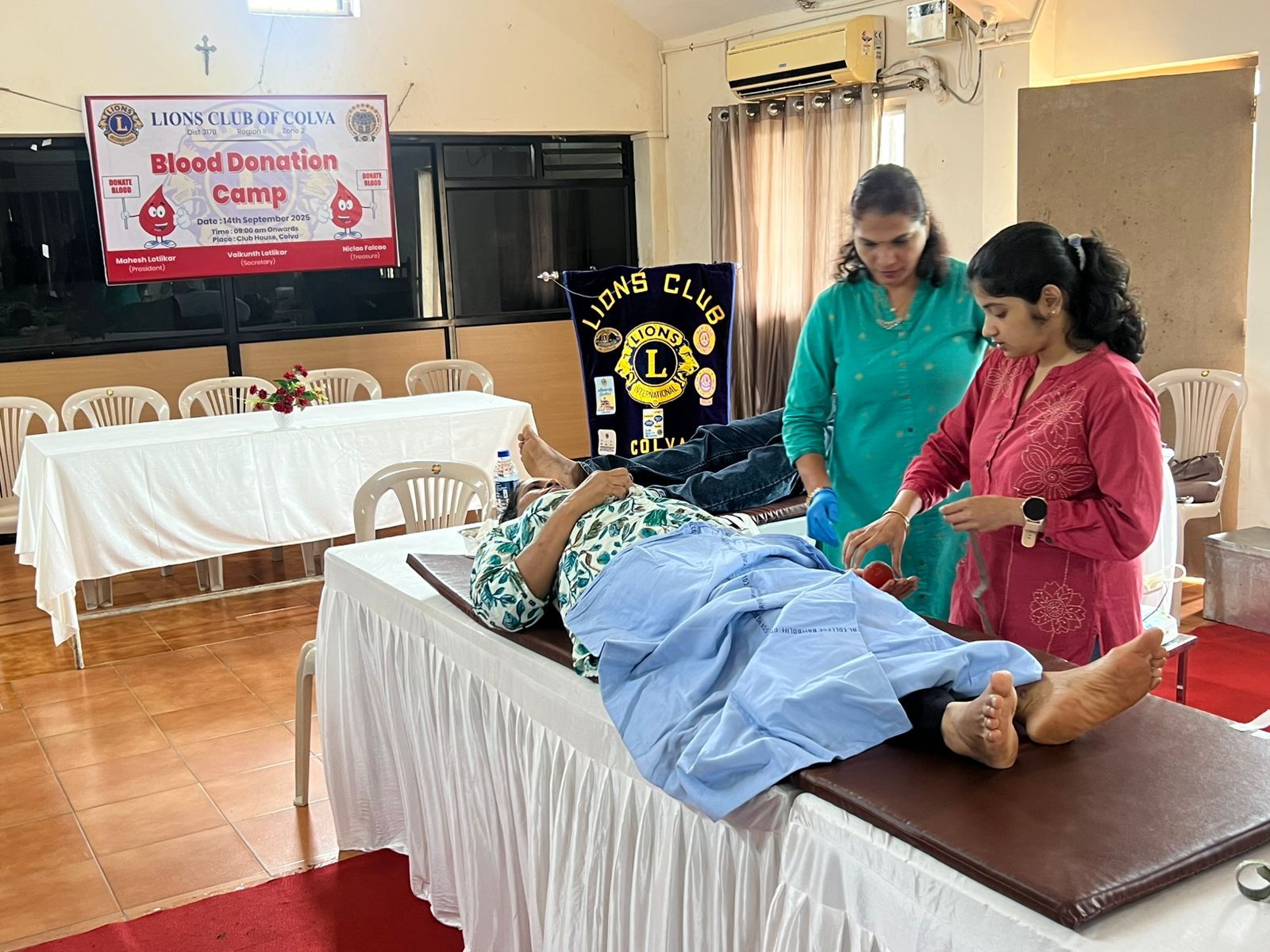 Blood donation camp was organized