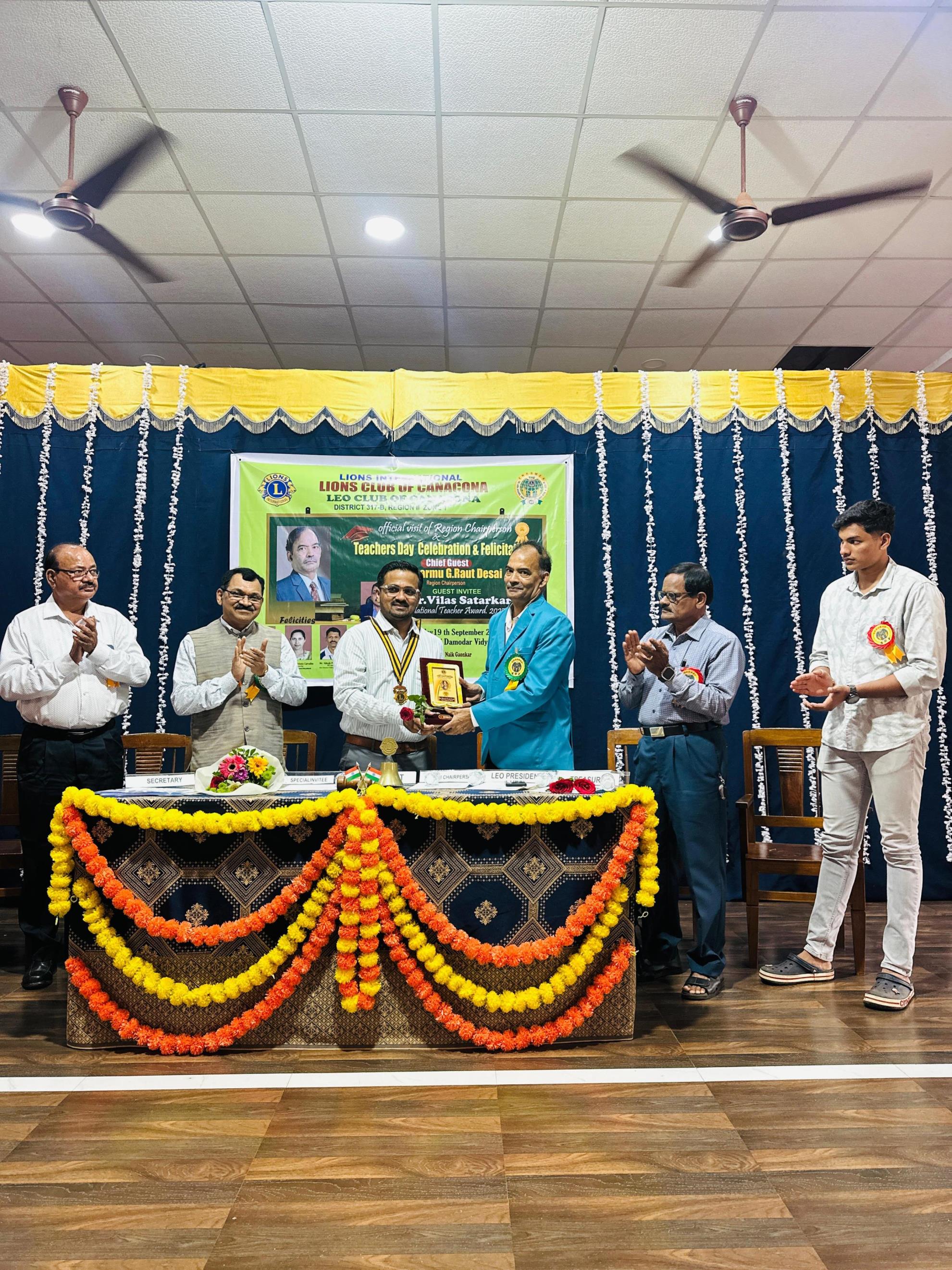 Teachers day celebration.