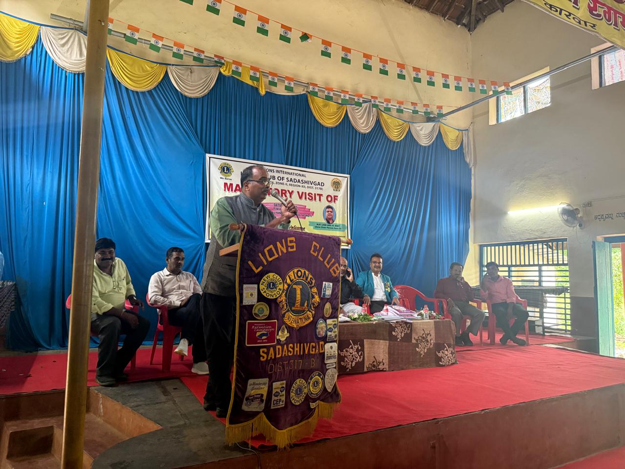 Mandatory visit to Lions club of Sadahivgad