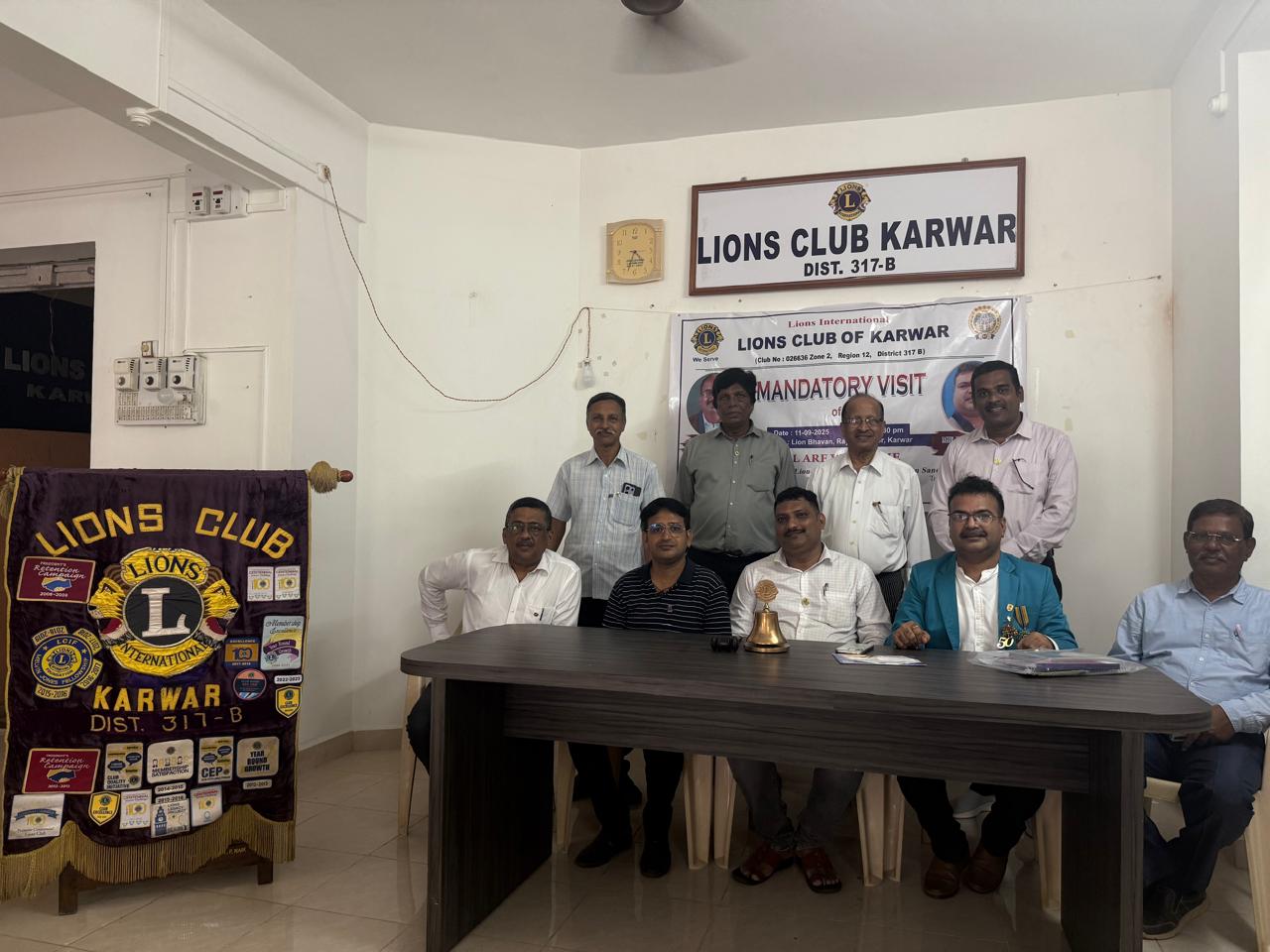 Mandatory visit to Lions club of Karwar