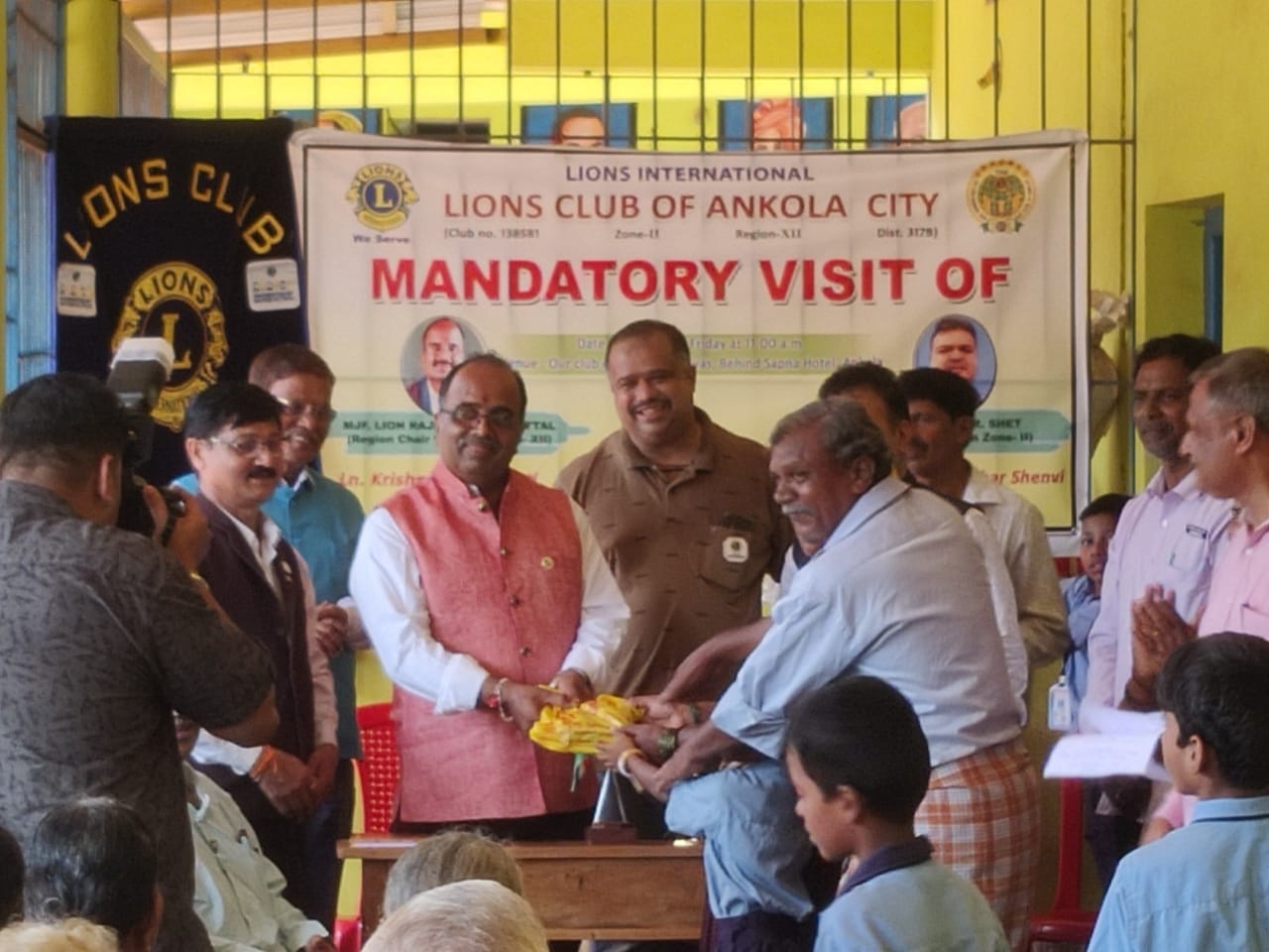 Mandatory visit to Lions club of Ankola city